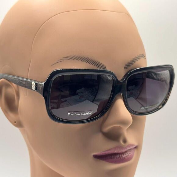 NOS Vintage Y2K Designer Sunglasses | BCBG Max Azria Lynx | Black Square Plastic main image 5
